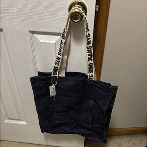 NYC SOHO Denim Tote Bag